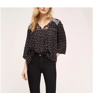 Maeve Anthropologie Emmaline Peasant Blouse